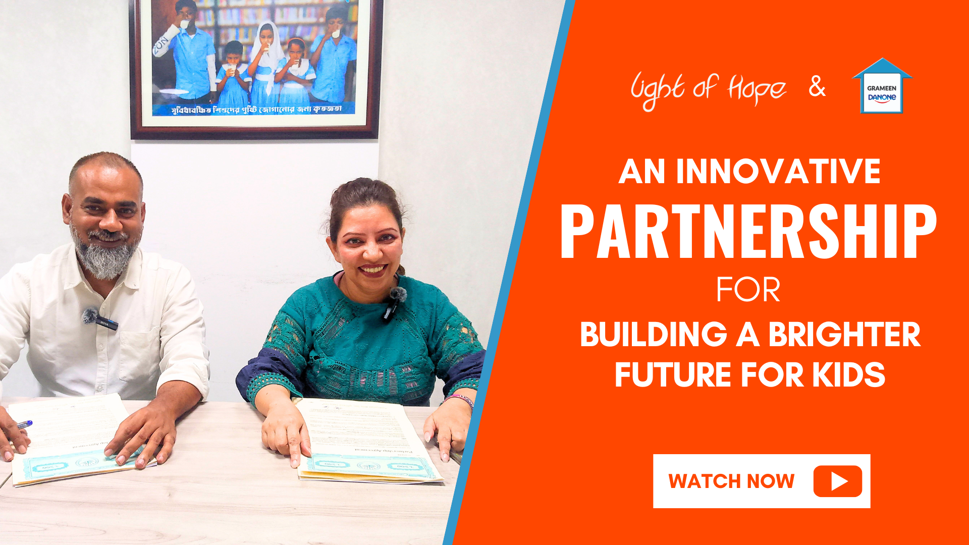 Partnership between Light of Hope and Grameen Danone